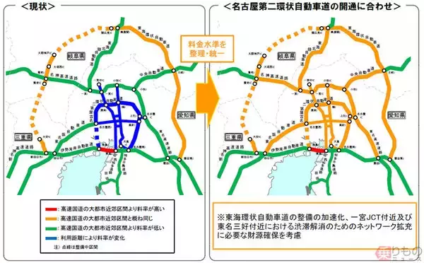 名古屋高速が対距離制料金へ 東名や名神は引き上げ 中京圏の新高速道路料金案
