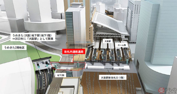 「うめきた」新駅の名称は「大阪駅」に決定 地下通路で結ばれ同一駅扱いに JR西日本