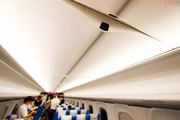 テンテンテンテテ～ン♪と同時変化 最新新幹線「N700S」天井周辺も注目 実際に乗って