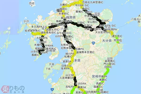 新東名／山陽道も通行止め 九州は広範囲に 大雨による高速道路の状況 7日11時30分現在