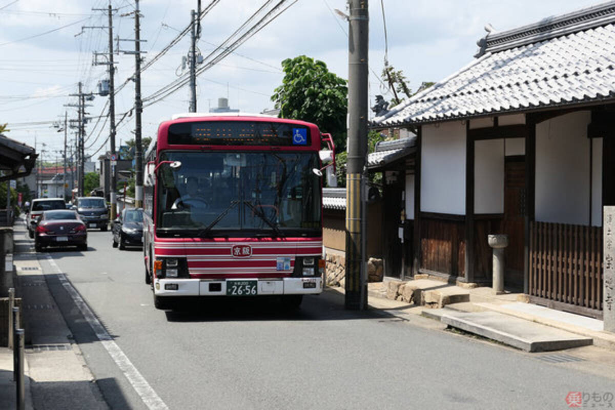 ここバス通るの 京阪神のバス 狭隘路線 5選 歴史の街道に山越え路線 塀スレスレも 年8月8日 エキサイトニュース 5 5