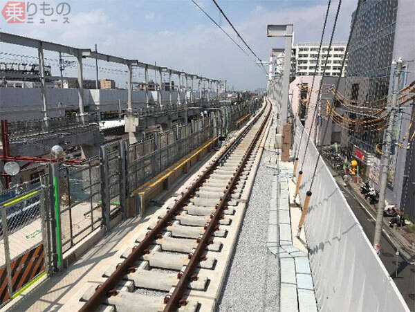 東武 竹ノ塚駅 上り急行線が9月高架化 踏切除去 まであと一歩 年9月2日 エキサイトニュース