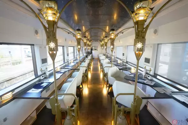 「キャラ立ちまくり観光列車「時代の夜明けのものがたり」に乗る 中は“宇宙船”そのワケは」の画像