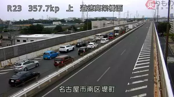 名古屋の大動脈国道「老朽化で通行止め」→深刻な渋滞に 緊急で車線増やすも「迂回を」 最大2週間の見込み