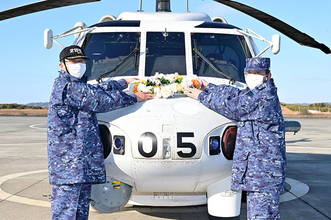 海自の主力航空機SH-60Kヘリコプターから初の除籍 運用は18年間 千葉・館山