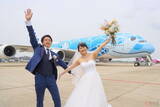 「ANA巨大機「A380」、まさかの「1機まるごと結婚写真撮影場」に 当日の様子が激映えだった！」の画像1