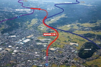 県都の市街地をまるごとスルーする「新バイパス」工事が前進！ 国道4号からの残り6.3km 「福島西道路」 20日に車線切り替えへ