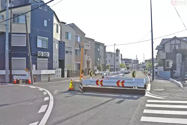 「中原街道の名物クランク解消へ… 新道建設の進捗は 東横線側は一部で拡幅済み」の画像