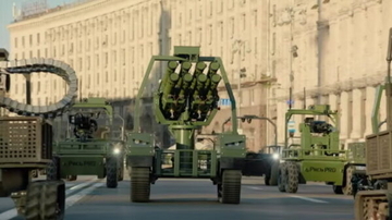 世界初「ロボットだけの軍事パレード！」独立記念日でウクライナが披露 「敵の艦隊は今やスクラップ」と大統領