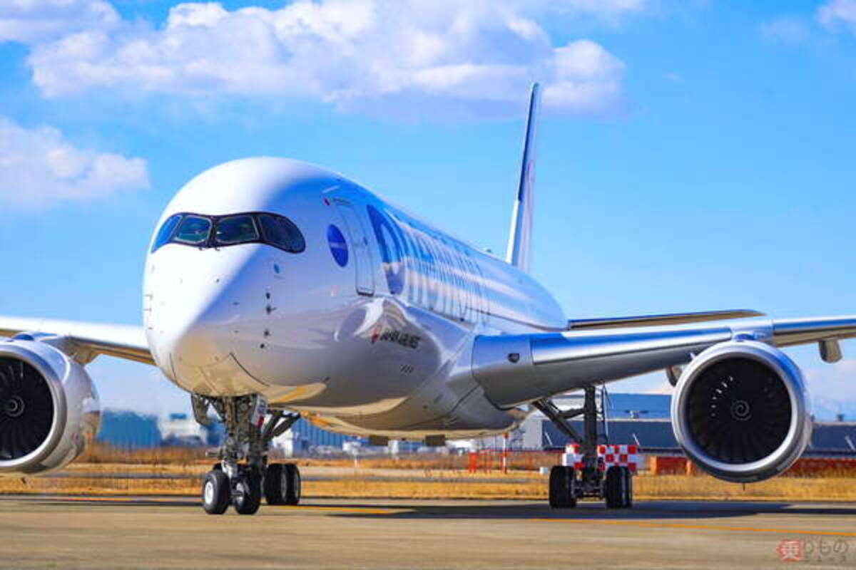 目立つ！ JAL主力機エアバスA350 これまでと塗装が全く違う15号機到着！ 「oneworld」塗装 (2022年2月17日) -  エキサイトニュース