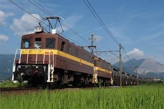 「喜寿の電気機関車」が東武時代のカラーに 茶色とゼブラ柄に復刻