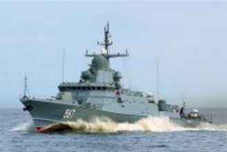 ロシア軍 新造ミサイル艦が進水 就役すれば黒海所属でウクライナの脅威に？