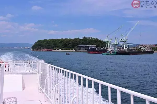 風景が特異すぎる!? 「造船所銀座」をゆくフェリー生活航路に乗った　多島美と「工場萌え」同時に堪能！