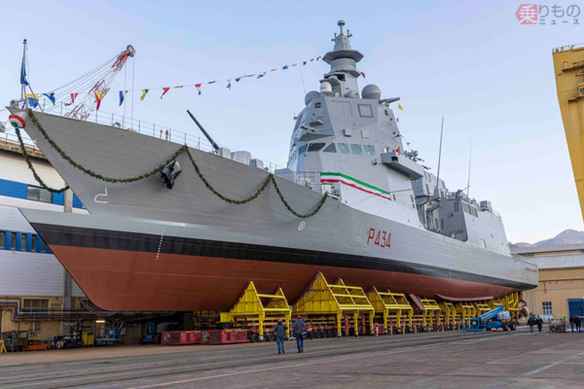 イタリア版もがみ型護衛艦 多目的哨戒艦 ジョヴァンニ デレ バンデ ネーレ 進水 22年2月17日 エキサイトニュース イタリア版もがみ型護衛艦 多目的哨戒艦 ジョヴァンニ デレ バンデ ネーレ 進水 22年2月17日 エキサイトニュース