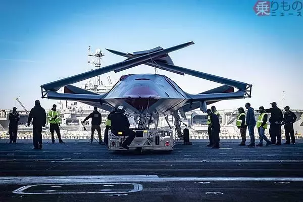 米海軍の運用効率が劇的チェンジか!? 史上初の艦載無人機「MQ-25」が“実戦仕様”で空母に搭載 メーカー公式が発表