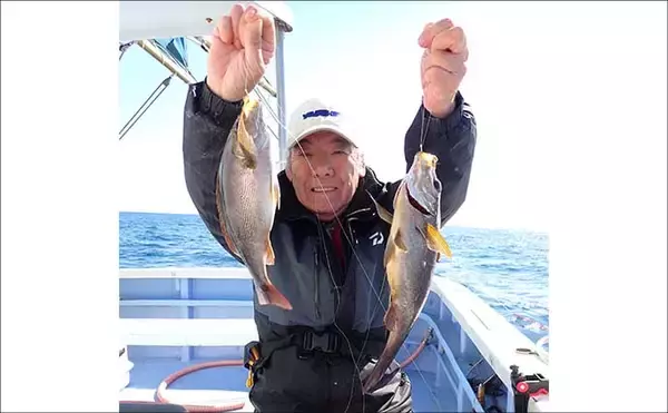 「千葉・大原沖のイサキ釣り速報【春日丸】好ゲスト混じりに35cm級デカイサキが連発！」の画像
