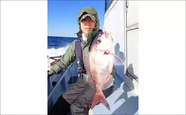 「千葉・大原沖のイサキ釣り速報【春日丸】好ゲスト混じりに35cm級デカイサキが連発！」の画像