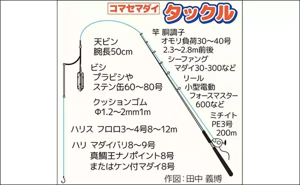 「初釣りにおすすめのコマセマダイ釣り入門　基本タックルと釣り方を解説」の画像