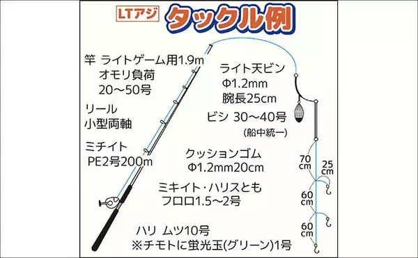 「東京湾の午前LTアジ釣り便でトップ45尾キャッチ！【神奈川】家族連れも連発で大盛況」の画像