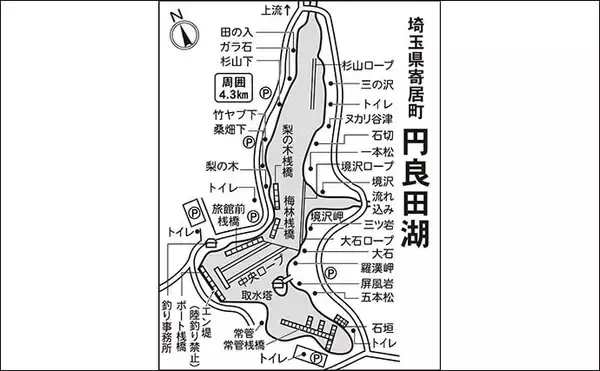 「今週のヘラブナ「ピックアップ」釣り場2026【埼玉・円良田湖】」の画像