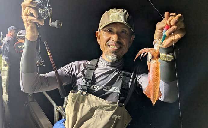 掛けたマイカが次々とマダイの餌食に！ 良型連発も横取りに苦戦したイカメタル釣行【福井】