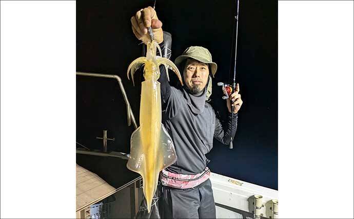 掛けたマイカが次々とマダイの餌食に！ 良型連発も横取りに苦戦したイカメタル釣行【福井】