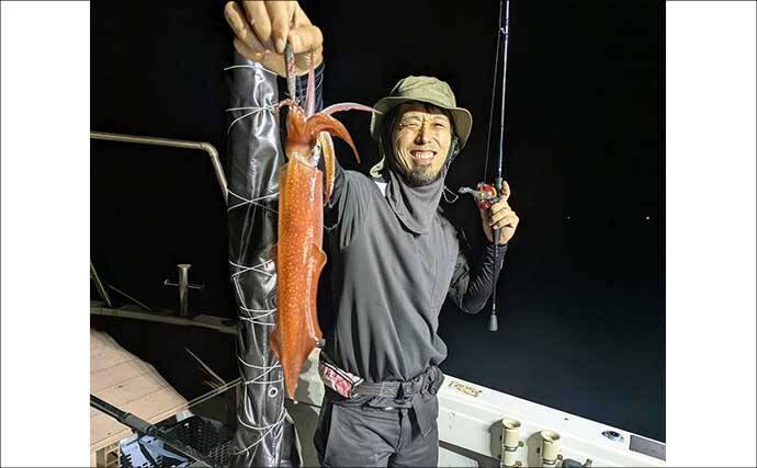 掛けたマイカが次々とマダイの餌食に！ 良型連発も横取りに苦戦したイカメタル釣行【福井】