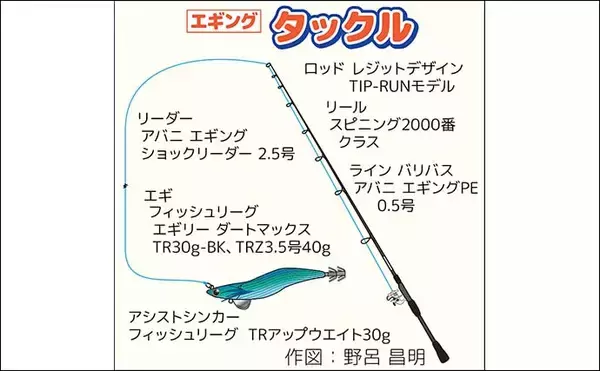 「ティップランエギング入門ガイド【神奈川・真鶴】秋の相模湾で始める最初の一歩」の画像