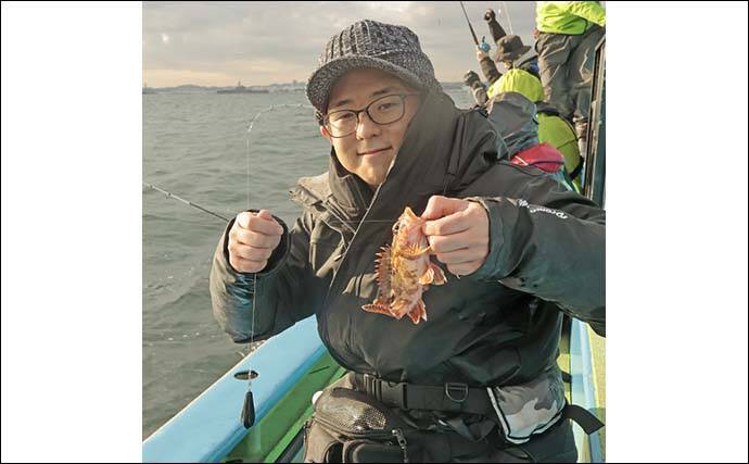 メ解禁日の東京湾エビメバル釣りに密着【金沢八景・一之瀬丸】本命に加えてカサゴやイシモチも好捕
