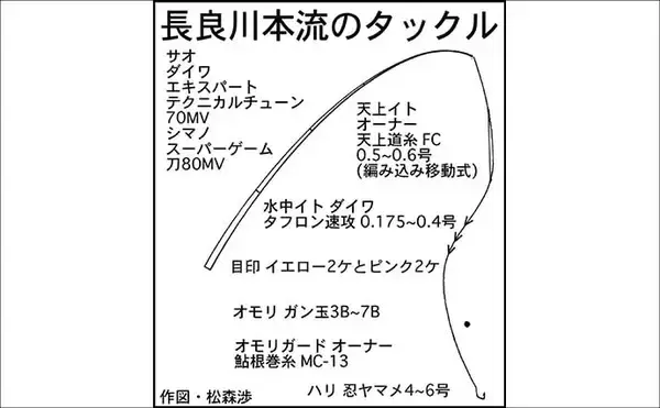 「長良川郡上漁協管内の渓流釣り場ガイド【岐阜】本流アマゴ好ポイント紹介」の画像
