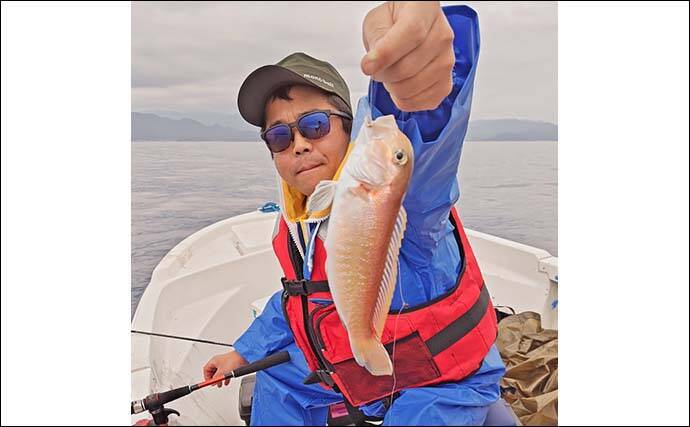 レンタルボートでのルアー釣行でアオリにマダイにアカハタと魚種多彩【三重】