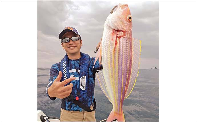 レンタルボートでのルアー釣行でアオリにマダイにアカハタと魚種多彩【三重】