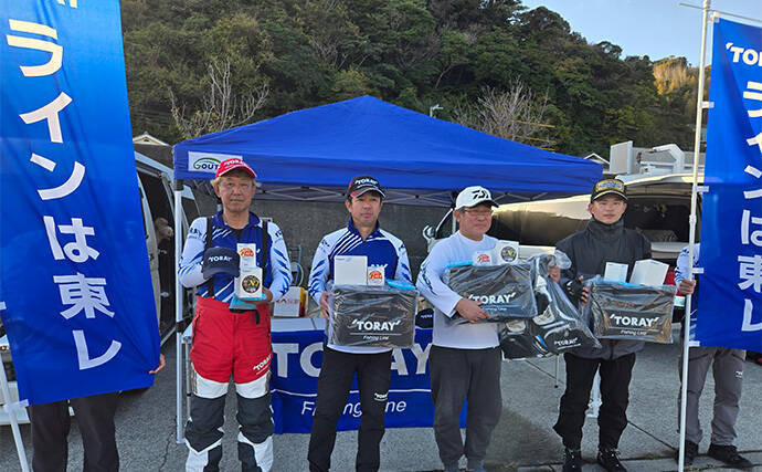 「第9回TFT関東・東レ懇親磯釣り大会IN下田」に参戦　強風に苦戦も37.5cmメジナを釣り上げる