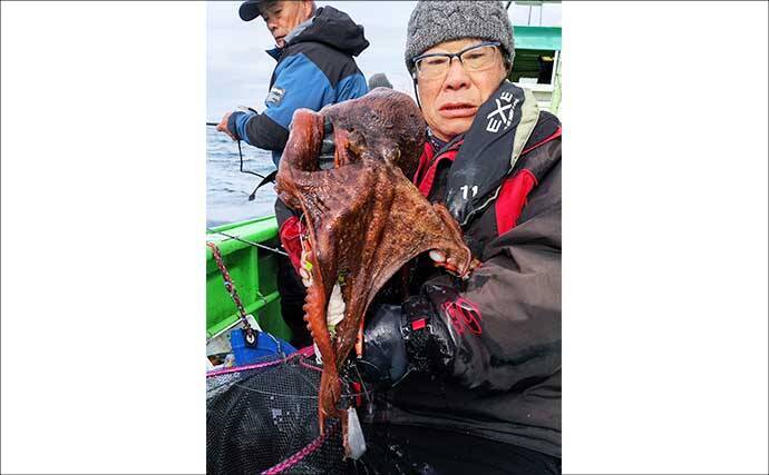 「3〜5kg級の大ダコ続出！」日立沖のマダコ釣りは速潮対応のシンプル仕掛けが鍵【茨城】
