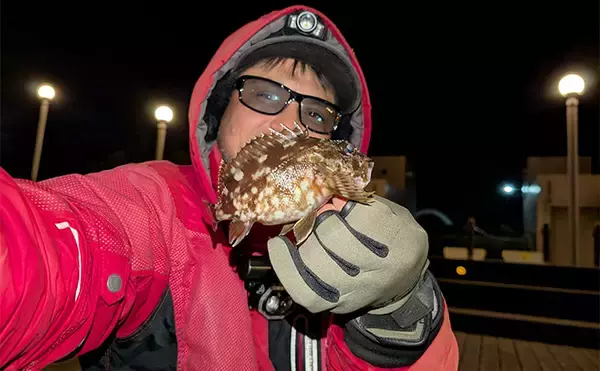 「シーバス狙いから一転！」チョイ投げ釣りでカサゴ連発【愛知・碧南ボードウォーク】