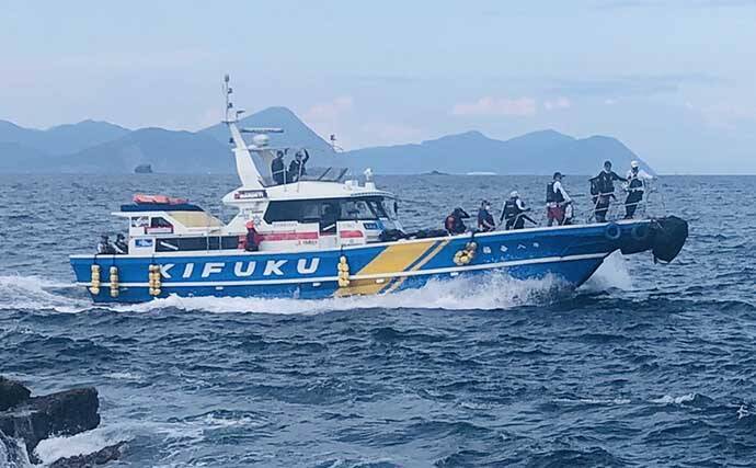 宮崎の沖磯でルアー＆フカセ釣り満喫　ゲストに高級魚「アカヤガラ」も