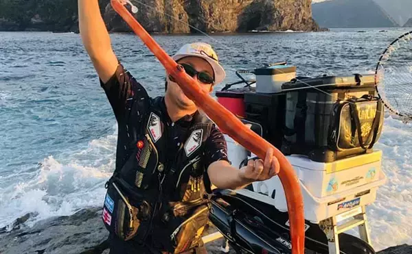 「宮崎の沖磯でルアー＆フカセ釣り満喫　ゲストに高級魚「アカヤガラ」も」の画像