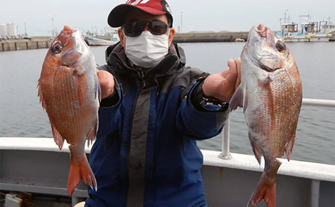 タイラバ釣行で小型主体もマダイ5尾【愛知県】スピニングタックルのちょい投げも有効