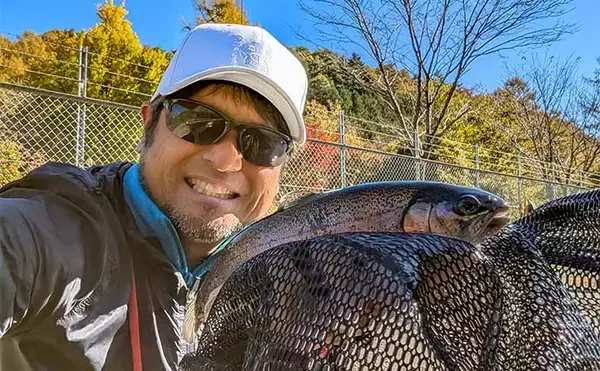 「平谷湖フィッシングスポットのエリアトラウトでニジマス19匹手中【長野】クランクのデッドスローが鍵に」の画像