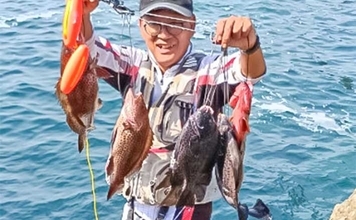 「秋磯スタートダッシュ！」高島の沖磯釣りで良型イシガキダイをキャッチ【静岡】