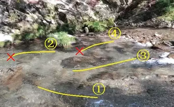 「「あなたは粘る？移動する？」 渓流エサ釣りにおけるポイント移動の判断基準」の画像