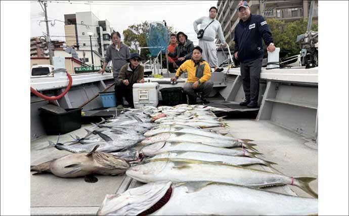 【沖釣り釣果速報】落とし込み釣りで快挙！ヒラマサ106cm＆青物60尾超えの大爆発（福岡）