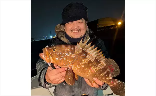 「名古屋港ボートアジング釣行でまさかのキジハタ祭り【愛知・アールホリック号】ジグ単に連発」の画像