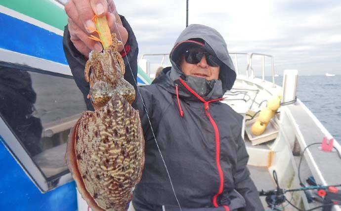 シーズン初期の伊勢湾でコウイカ釣り好調【愛知・南知多】3連続ヒット含め6匹キャッチ