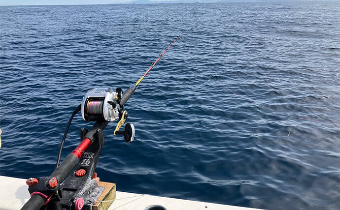 沖の五目釣りで本命イサキに60cm級メダイで五目達成【神奈川・秀吉丸】