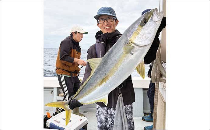 【沖釣り釣果速報】落とし込み釣りでヒラマサ107cm浮上！エサ付き抜群で青物ラッシュ！（福岡）