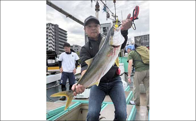 【沖釣り釣果速報】落とし込み釣りでヒラマサ107cm浮上！エサ付き抜群で青物ラッシュ！（福岡）