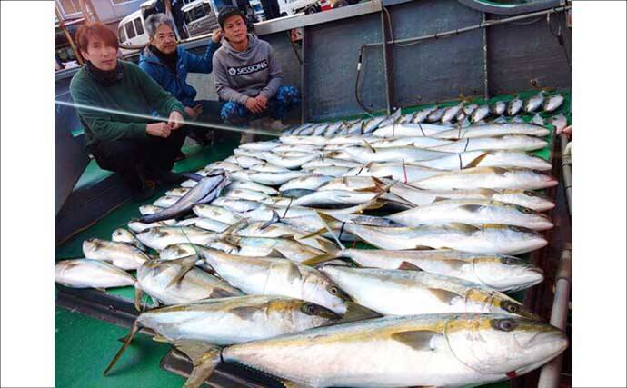 【沖釣り釣果速報】ヒラマサがデッキにズラリ！玄界灘の落とし込み釣りで青物続々ヒット（福岡）
