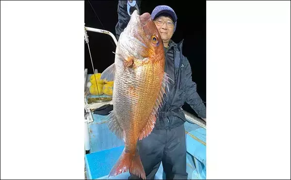 「【福岡】船のルアー釣り最新釣果　ナイトタイラバで良型マダイ登場」の画像