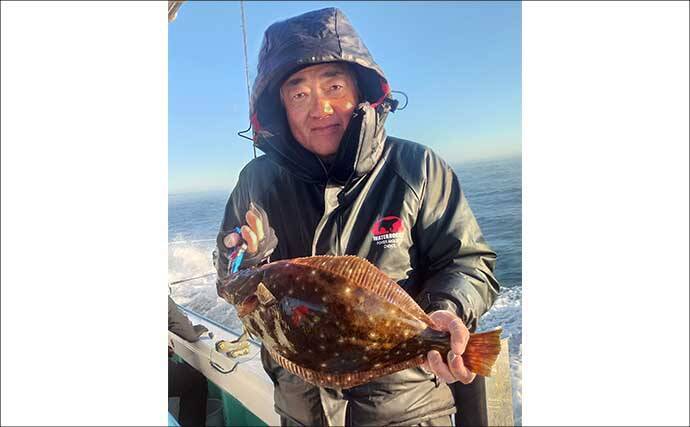 日立沖のヒラメ釣りで船中ほぼ全員が2尾以上をキャッチ【茨城】別船で5kg超えも登場
